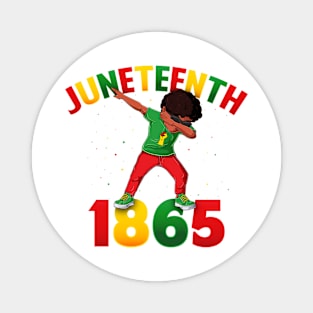 Juneteenth Dabbing Black King Melanin Brown Skin Boys Dab Magnet